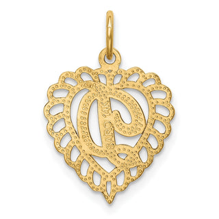 14k Yellow Gold Initial D Charm C568D