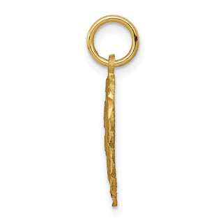 14k Yellow Gold Initial E Charm C568E