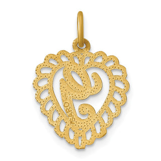 14k Yellow Gold Initial G Charm C568G