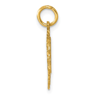 14k Yellow Gold Initial H Charm C568H