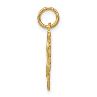 14k Yellow Gold Initial H Charm C568H