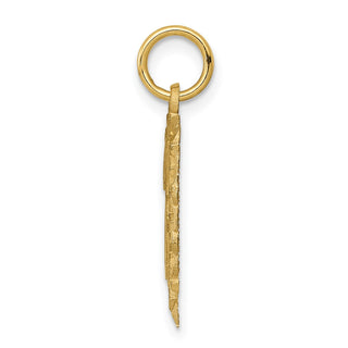 14k Yellow Gold Initial J Charm C568J