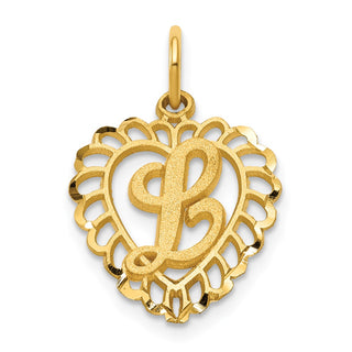 14k Yellow Gold Initial L Charm C568L