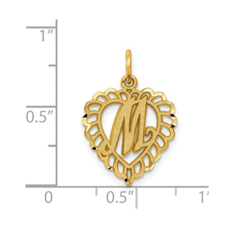 14k Yellow Gold Initial M Charm C568M