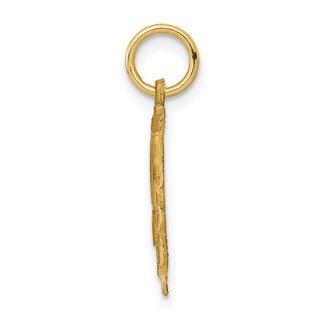 14k Yellow Gold Initial R Charm C568R