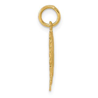 14k Yellow Gold Initial R Charm C568R