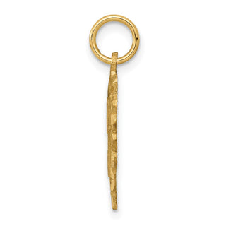 14k Yellow Gold Initial T Charm C568T