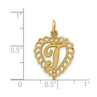 14k Yellow Gold Initial T Charm C568T