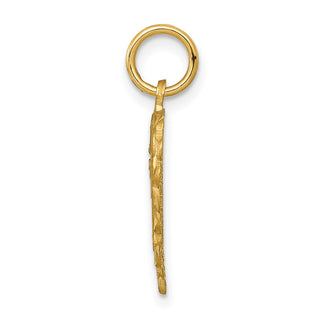 14k Yellow Gold Initial V Charm C568V