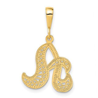 14k Yellow Gold Initial A Pendant C569A