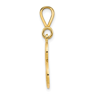 14k Yellow Gold Initial B Charm C569B