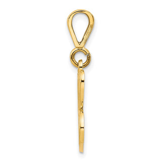 14k Yellow Gold Initial C Pendant C569C