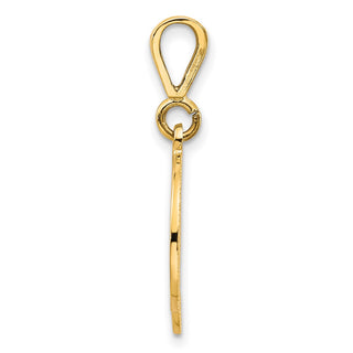 14k Yellow Gold Initial D Charm C569D