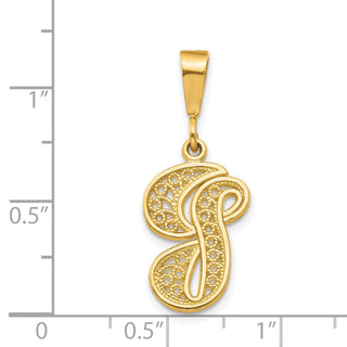 14k Yellow Gold Initial G Charm C569G