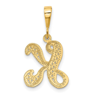 14k Yellow Gold Initial K Charm C569K