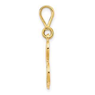 14k Yellow Gold Initial L Charm C569L
