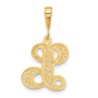 14k Yellow Gold Initial L Charm C569L