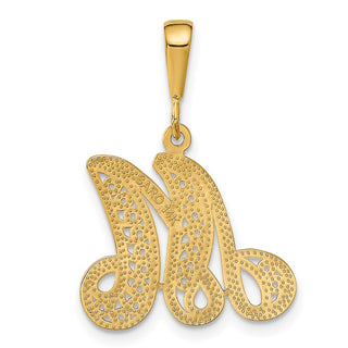 14k Yellow Gold Initial M Charm C569M