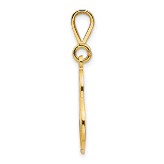 14k Yellow Gold Initial S Pendant C569S