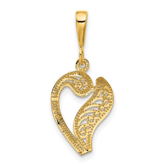 14k Yellow Gold Initial V Pendant C569V