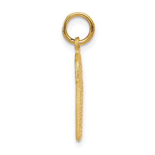 14k Yellow Gold Basketball In Net Charm