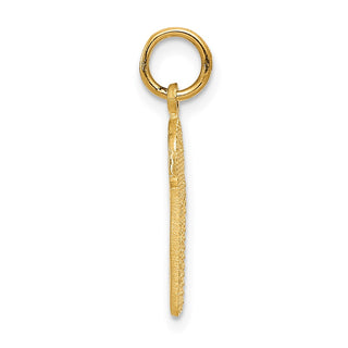 14k Yellow Gold Basketball In Net Charm