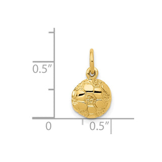 14k Yellow Gold Soccer Ball Charm C587