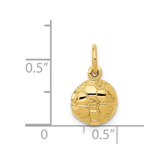 14k Yellow Gold Soccer Ball Charm C587