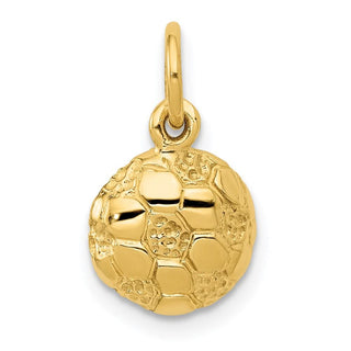14k Yellow Gold Soccer Ball Charm C587