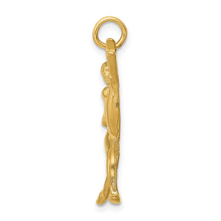 14k Yellow Gold Gymnast Charm