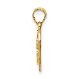 14k Yellow Gold Heart Pendant C60