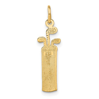 14k Yellow Gold Golf Bag Charm C717