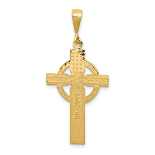 14k Yellow Gold Celtic Cross Pendant C773