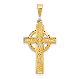 14k Yellow Gold Celtic Cross Pendant C773