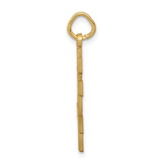 14K Yellow Gold Eastern Orthodox Cross Charm