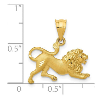14k Yellow Gold Lion Charm C83