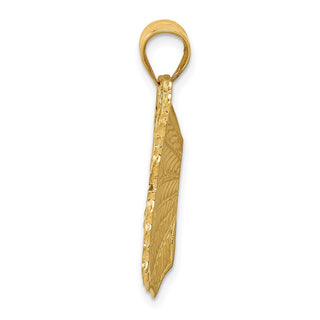 14k Yellow Gold Butterfly Pendant C859