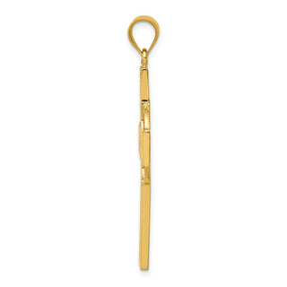 14k Yellow Gold Celtic Cross Pendant C895