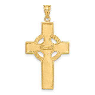 14k Yellow Gold Celtic Cross Pendant C895