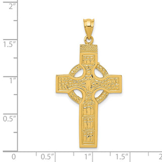 14k Yellow Gold Celtic Cross Pendant C895