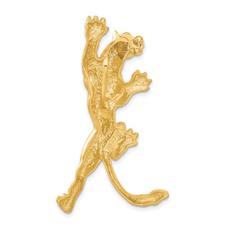 14k Yellow Gold Panther Pendant C90