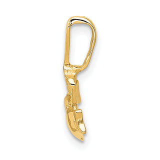 14k Yellow Gold Claddagh Pendant CH107