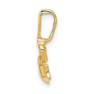 14k Yellow Gold Claddagh Charm CH107