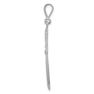 14k White Gold Passion Cross Pendant CH110