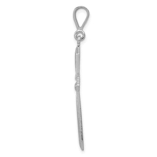 14k White Gold Passion Cross Pendant CH110