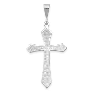 14k White Gold Passion Cross Pendant CH110