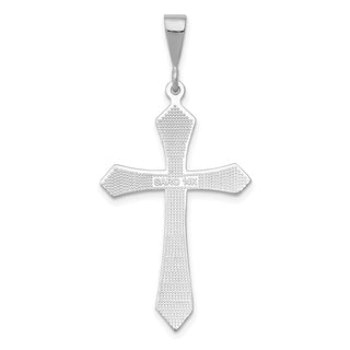 14k White Gold Passion Cross Pendant CH110