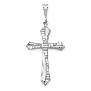 14k White Gold Passion Cross Pendant CH110