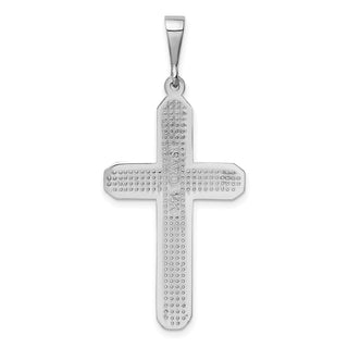 14k White Gold Cross Pendant CH112