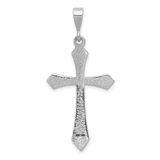 14k White Gold Passion Cross Pendant CH126